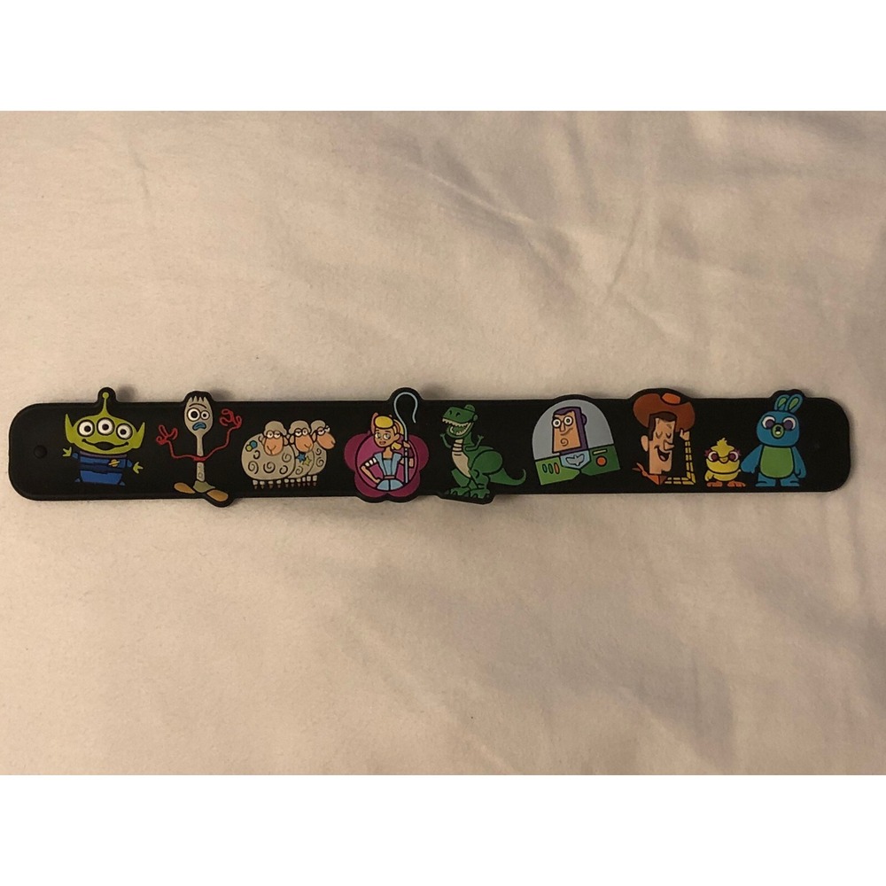 NEW Disney Parks Pixar Toy Story 4 Film Slap Bracelet Forky Woody Buzz Bo Peep